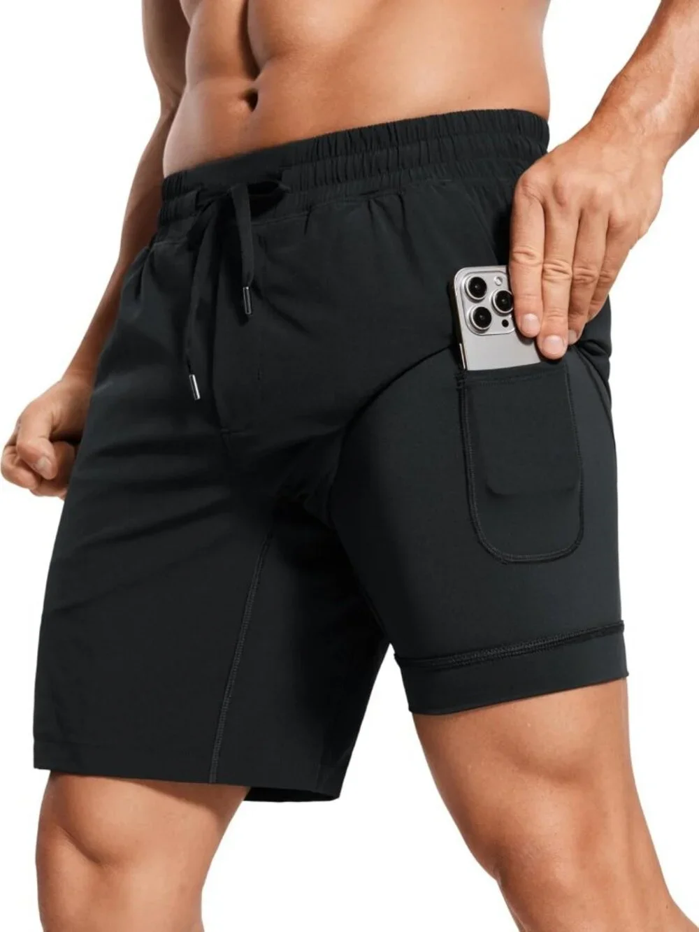 2-in-1 Running Shorts for Women, 7-Inch Athletic Workout Shorts, Quick-Dry